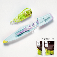 プラス 修正テープホワイパーPT 4mm 本体Pグリーン WH-644 1個