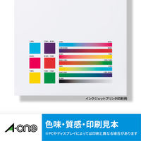 エーワン（A-one）ラベルシール パッケージラベル 水に強い 光沢フィルム インクジェット シール A4 ホワイト 30面  3シート  28983