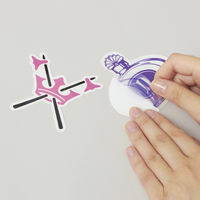 エーワン 自分で作るステッカー 耐水耐光 強粘着 インクジェット 光沢フィルム 透明 はがきサイズ ノーカット1面 1袋（3セット入） 81028（取寄品）