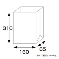 ササガワ ギフトバッグ 角底袋 しろ 無地 50-3500 1袋(100枚入)