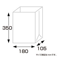 ササガワ ギフトバッグ 角底袋 ルージュ 50-3706 1袋(100枚入)