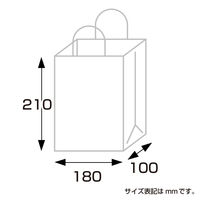 ササガワ 手提げバッグ 特小 白無地 50-5913 1袋（25枚入）