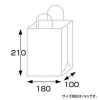 ササガワ 手提げバッグ 茶 特小 50-5915 1袋(25枚入)