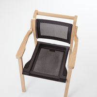 オカムラ 介護木製チェア ローバック把手付ナチュラル色 張地グリーン LZ61AA PC88（直送品）