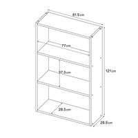 無印良品 スタッキングシェルフ ワイド 3段 オーク材 幅81.5×奥行28.5×高さ121cm 良品計画