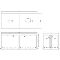 アール・エフ・ヤマカワ OAミーティングテーブル 長型 ダークブラウン 幅2100×奥行900×高さ700mm ATD-2190 1台（2梱包）