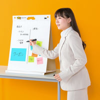 スリーエム(3M) ポストイット ふせん 付箋 ミーティングノート 強粘着  152mm×203mm ネオンカラー4色 4冊 6845-SSP