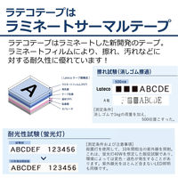 カシオ CASIO ラテコ 詰替え用テープ 幅18mm 白ラベル 黒文字 5個 8m巻 XB-18WE