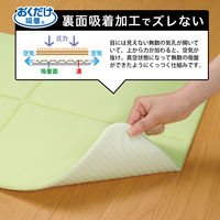 サンコー おくだけ吸着 吸水 速乾 バスマット 足ふき 浴室 50×70cm グリーン 1個 YO-28