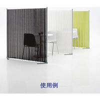 トヨダプロダクツ クロスパーティション ダークブラウン 幅462～1800×奥行404×高さ1529mm 10259 1台 蛇腹パーテーション 自立