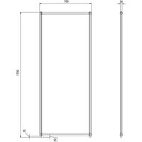 トーカイスクリーン EGシンプルパネル パーティション プリントシートタイプ ホワイト 高さ1700×幅700mm EG-1707WH 1枚