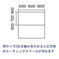 アール・エフ・ヤマカワ ミーティングテーブル ダークブラウン 幅1500×奥行750×高700mm 1台 会議 長机 ワークテーブル（取寄品）