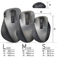 ワイヤレスマウス 無線 2.4GHz 8ボタン レーザー Mサイズ チルトホイール ブラック M-XGM20DLBK エレコム 1個