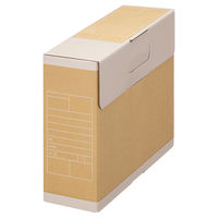 アスクル　ボックスファイル　A4ヨコ　頑丈設計　フタ付　背幅100mm　1箱（50冊）  オリジナル