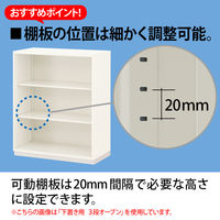 【組立設置込】プラス リンクス LX-5 両開き 3段 上置き用 高さ1050mm 1台（取寄品）