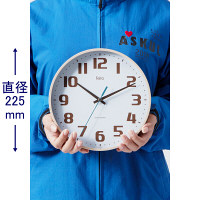 ノア精密 インテリアクロック：チュロス 掛け時計 [スイープ] 直径225mm FEW182 IV-Z 1個