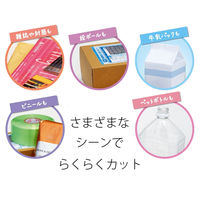 プラス はさみ フィットカットカーブ フッ素 WH/YL 34546 1セット(3本)（直送品）