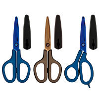 プラス　はさみ　フィットカットカーブ　チタン　ジャストグリップ　チタンブルー　SC-175AT　34526　2本　（直送品）