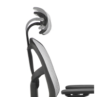 【軒先渡し】 エルゴヒューマン エンジョイ ハイタイプ オフィスチェア エラストメリックメッシュ 肘付 ホワイト EJ-HAM 1脚（直送品）