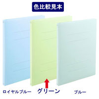 フラットファイル　PPラミネート　A4タテ　10冊　グリーン　アスクル  オリジナル