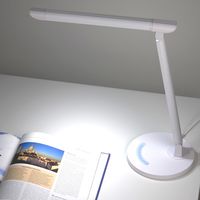 調光機能付7W白色LEDスタンドライトWH 白 SDLE07N12WH ヤザワコーポレーション