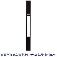 リヒトラブ アスクル 共同企画 ユーロスタイル 丸型ツイストリングファイル A4タテ 背幅27mm 30冊 クリアブラック オリジナル
