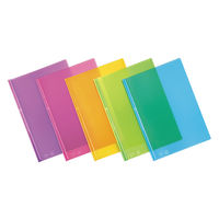 コクヨ　レールクリヤーホルダー＜カラーズ＞(PET)　A4タテ　約20枚収容　スカイブルー　　フ-TPC760B　1セット(100冊)