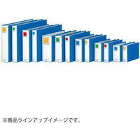 コクヨ　チューブファイル　エコツインR　B4ヨコ　とじ厚40mm　青　両開きパイプ式ファイル　フ-RT649B　1セット（4冊）