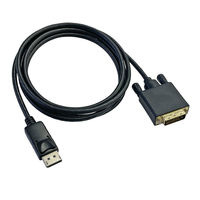 Vodaview Displayport-DVI-D変換ケーブル 1.8m Displayport[オス]-DVI-D24ピン[オス] VV-DPDV018-B