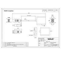 Vodaview 変換アダプタセット HDMI-VGA変換+ミニ/マイクロHDMIコネクタ VV-HDAVGA-W-DO-CD 1セット