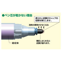 シヤチハタ 乾きまペン 油性マーカー 中字・丸芯 K-177N 黒 1本