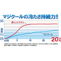 【アウトレット】【熱中症対策】 大作商事 冷感スカーフ マジクールEX ライトブルー MCFT6-LBL 1個
