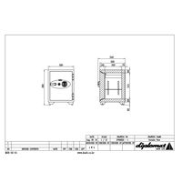 【設置込】 ディプロマット デジタルテンキー式耐火金庫（90分耐火）64L 幅500 × 奥行540 × 高さ695mm 070EKR3 1台（直送品）