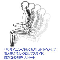 CC83BR FPD8 オカムラ コンテッサ セコンダ座クッション ポリッシュ ブラックボディ オレンジ 1脚（直送品）