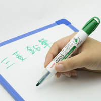 三菱鉛筆（uni） ホワイトボードマーカー お知らセンサー 中字丸芯 緑 PWB1204M 10本