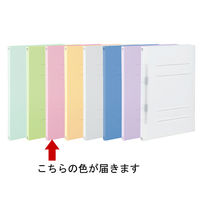 アスクル フラットファイル PP製 A4タテ 背幅18mm FF-P1S ピンク（桃） 5冊 オリジナル