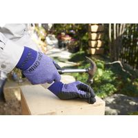 【天然ゴム背抜き手袋】 ショーワグローブ ライトグリップ No.341 パープル M 1双