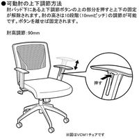 8VCM1B FHR5 |オカムラ VCメッシュチェア オフィスチェア 肘付 グリーン 1脚（2梱包）