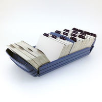 名刺整理器（600名用）　ブルー　NO.860E