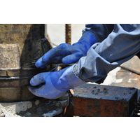 【耐油手袋】 ショーワグローブ 塩化ビニール手袋 耐油ビニローブ（裏布付） No.650 ブルー L 1双