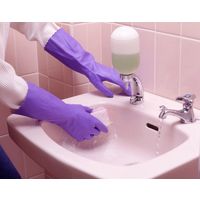 【ビニール手袋】 ショーワグローブ ナイスハンドミュー厚手 バイオレット M 1セット（10双：1双入×10袋）