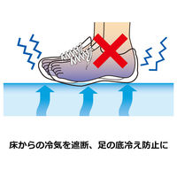 カーボーイ 足腰マット穴なし Lサイズ ブラック AM-03 1枚