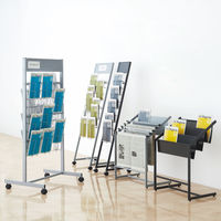 アスクル ビジネスフィット マガジンラック カーボングレー 1台 オリジナル