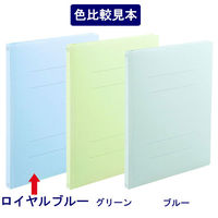 フラットファイル　PPラミネート　A4タテ　10冊　ロイヤルブルー　アスクル  オリジナル
