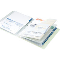 キングジム スキットマン 取扱説明書ファイル A4タテ 12ポケット（6枚） 背幅57mm 水色 2632ミス