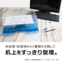 セキセイ　デスクトレー　A4ヨコ型　クリア　SSS-1340