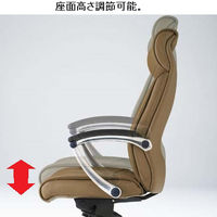 8VC33A PC25 |オカムラ VC33 エグゼクティブチェア 肘付 ブラウン 1脚