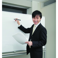 ぺんてる ノック式 ハンディホワイトボードマーカー 太字・平芯 赤 MWXN6M-B 1セット（5本：1本×5）