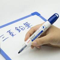 三菱鉛筆（uni） ホワイトボードマーカー お知らセンサー 中字丸芯 青 PWB1204M 5本