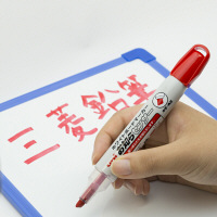 三菱鉛筆（uni） ホワイトボードマーカー お知らセンサー 中字角芯 赤 PWB1205K 5本